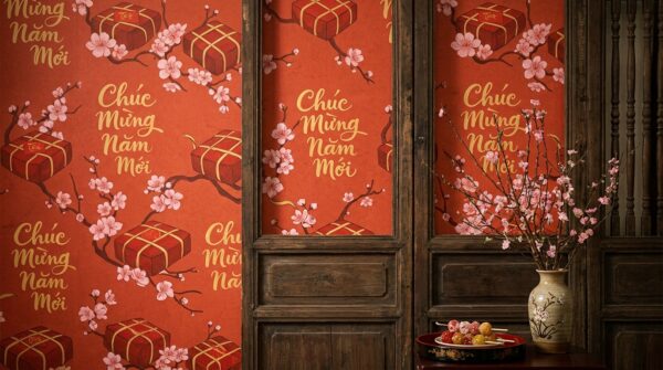 Mẫu giấy dán tường trang trí