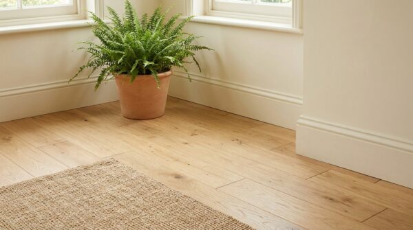 Không gian được làm bằng sàn gỗ