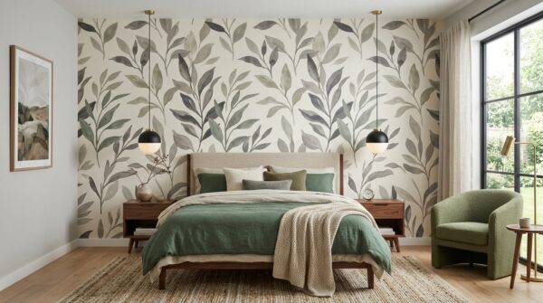 Hình ảnh giấy dán tường phòng ngủ