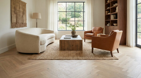 Hình ảnh sàn gỗ xương cá