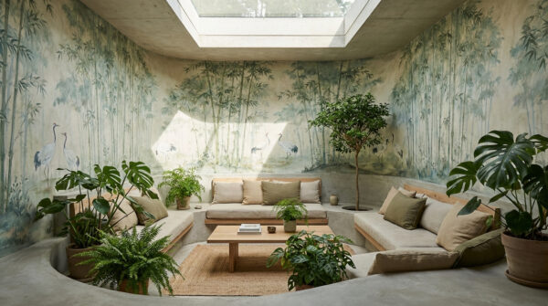 Các mẫu giấy dán tường cho phòng khách