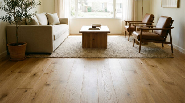 Hình ảnh sàn gỗ kết hợp nội thất