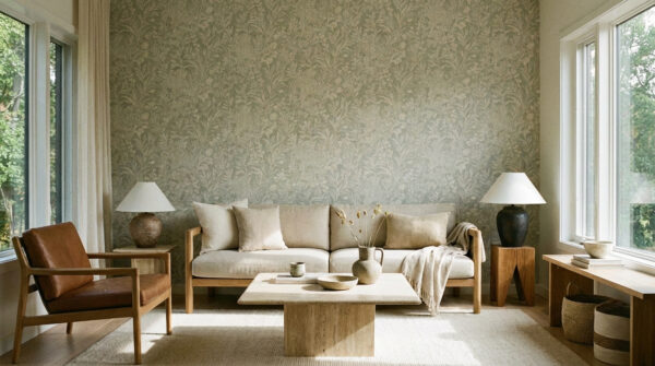 Các mẫu giấy dán tường kết hợp nội thất