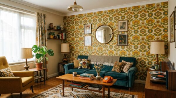 Hình ảnh giấy dán tường đẹp cho phòng khách