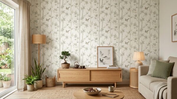 Hình ảnh giấy dán tường cho không gian nhỏ