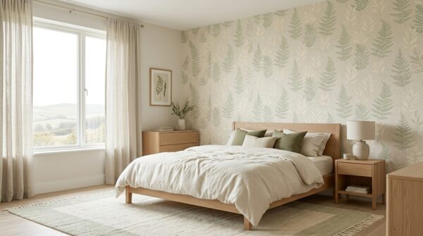Mẫu giấy dán tường phòng ngủ đẹp