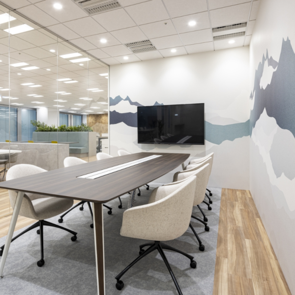 Mẫu giấy dán tường văn phòng