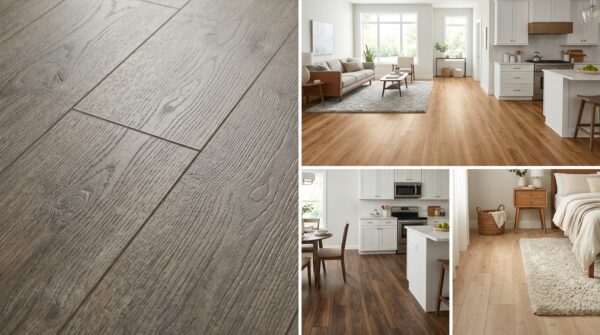 Các mẫu sàn nhựa giả gỗ cho từng không gian