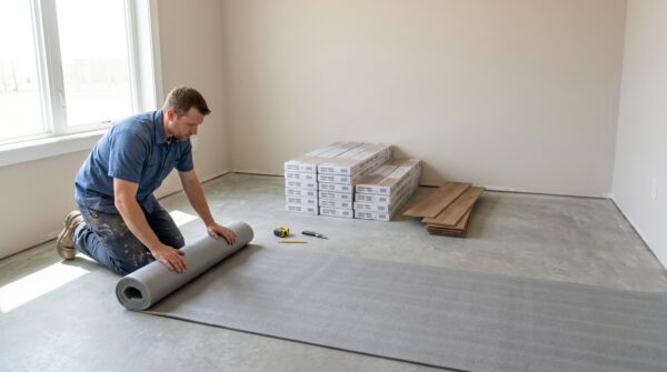 Hình ảnh thi công sàn nhựa