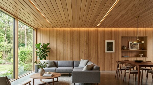 Hình ảnh mẫu căn phòng được làm bằng gỗ