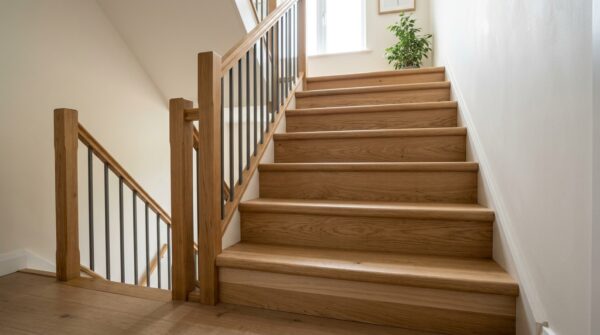 Hình ảnh ốp gỗ cầu thang