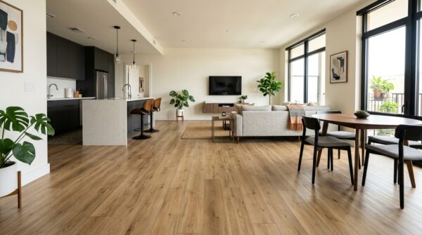 Hình ảnh sàn nhựa cho phòng khách