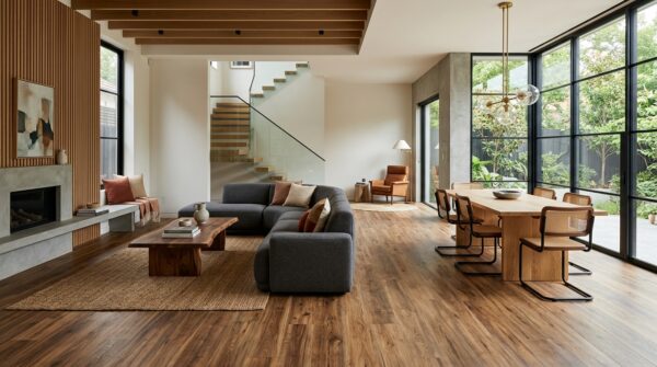 Hình ảnh sàn nhựa vân gỗ cho không gian