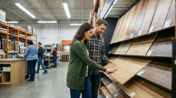 Hình ảnh lựa chọn mẫu sàn gỗ hợp lí và chính xác