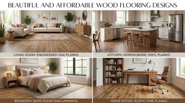 Các mãu sàn gỗ cho nhiều không gian