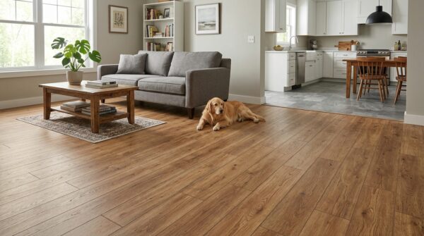 Mẫu sàn nhựa hèm khóa giả gỗ