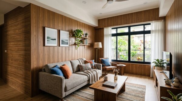 Hình ảnh ốp tường phòng khách