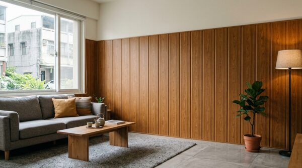 Hình ảnh ốp tường vân gỗ