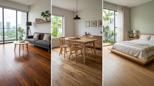 Các mẫu sàn gỗ cho không gian