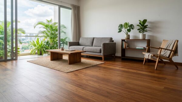 Mẫu sàn gỗ cho phòng khách