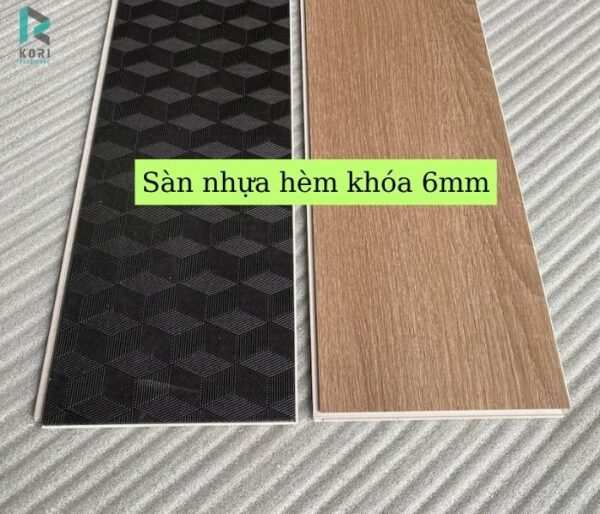 sàn nhựa hèm khóa 6mm giá rẻ