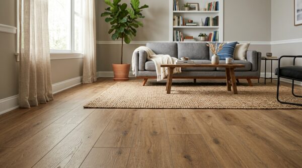 Sàn nhựa giả gỗ cho phòng khách đẹp và bền