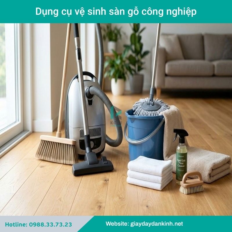 Dụng cụ vệ sinh sàn gỗ công nghiệp