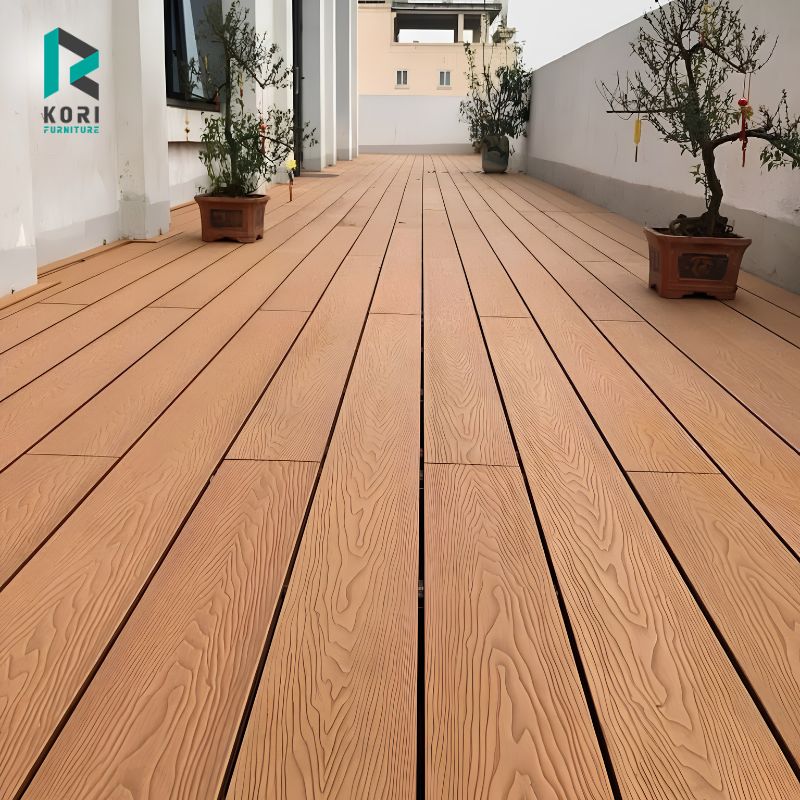 Sàn nhựa ngoài trời hành lang 