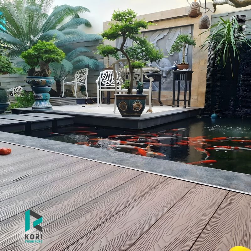 Sàn nhựa ngoài trời sân vườn